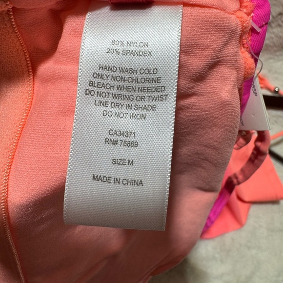 Gossip swim medium Tankini and large bottom NWT pink and orange - Picture 11 of 11